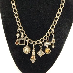 Vintage Necklace Gold Plated Swarovski